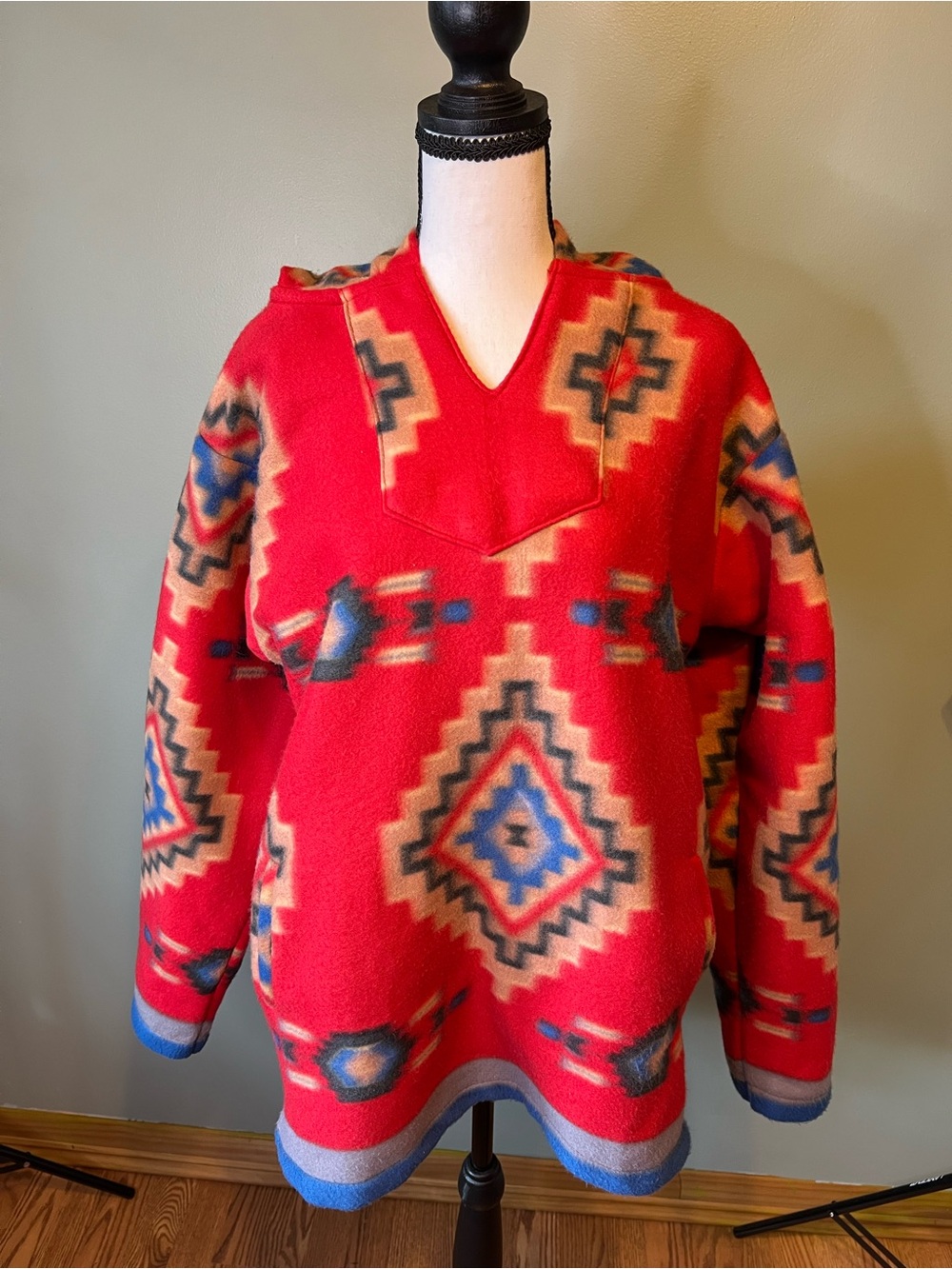 El Paso Saddleblanket Co Red Hoodie Unisex Medium